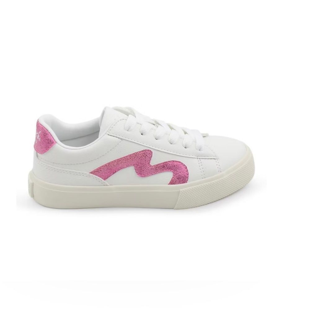 BLOWFISH girls Size 2.5 White Sneakers with Pink Accent NWOT!